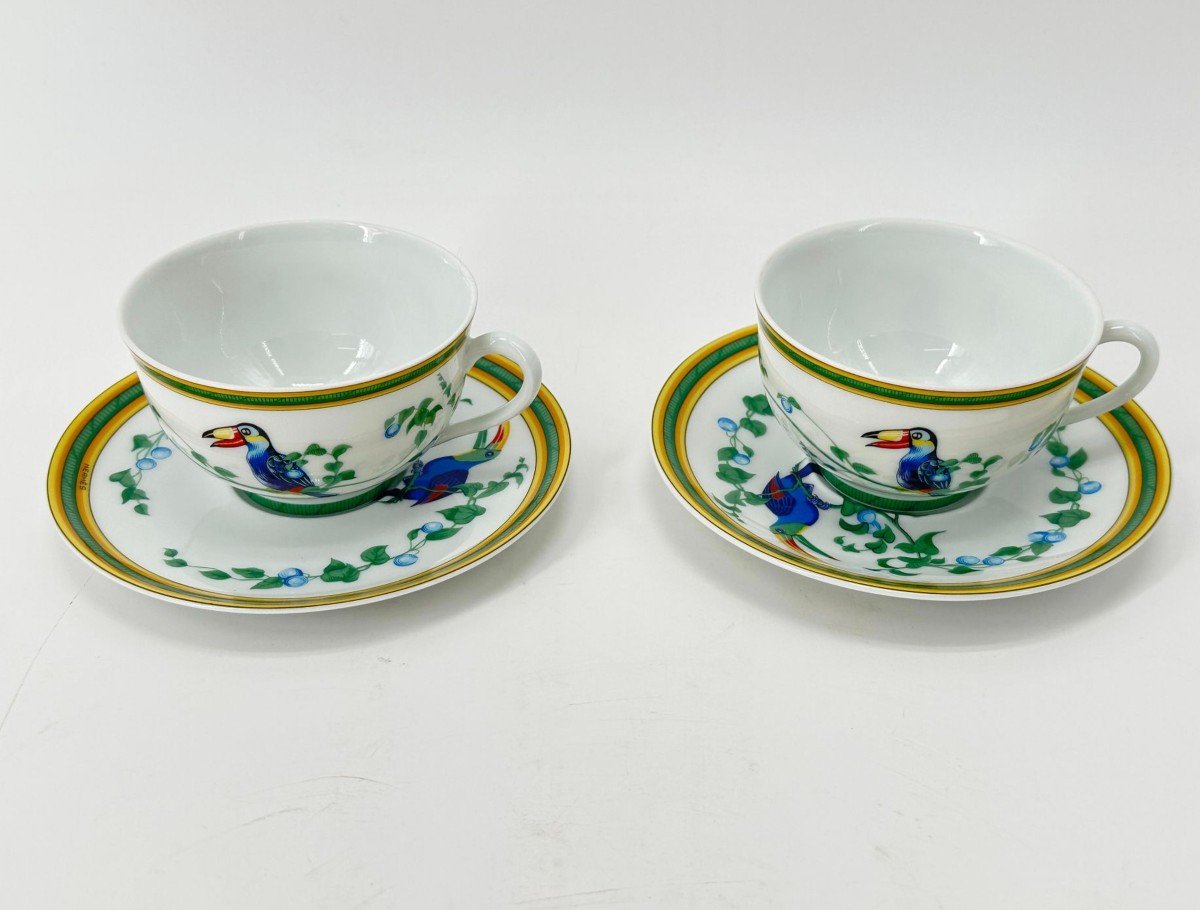 Hermes “les Toucans ” Tea Set-photo-3