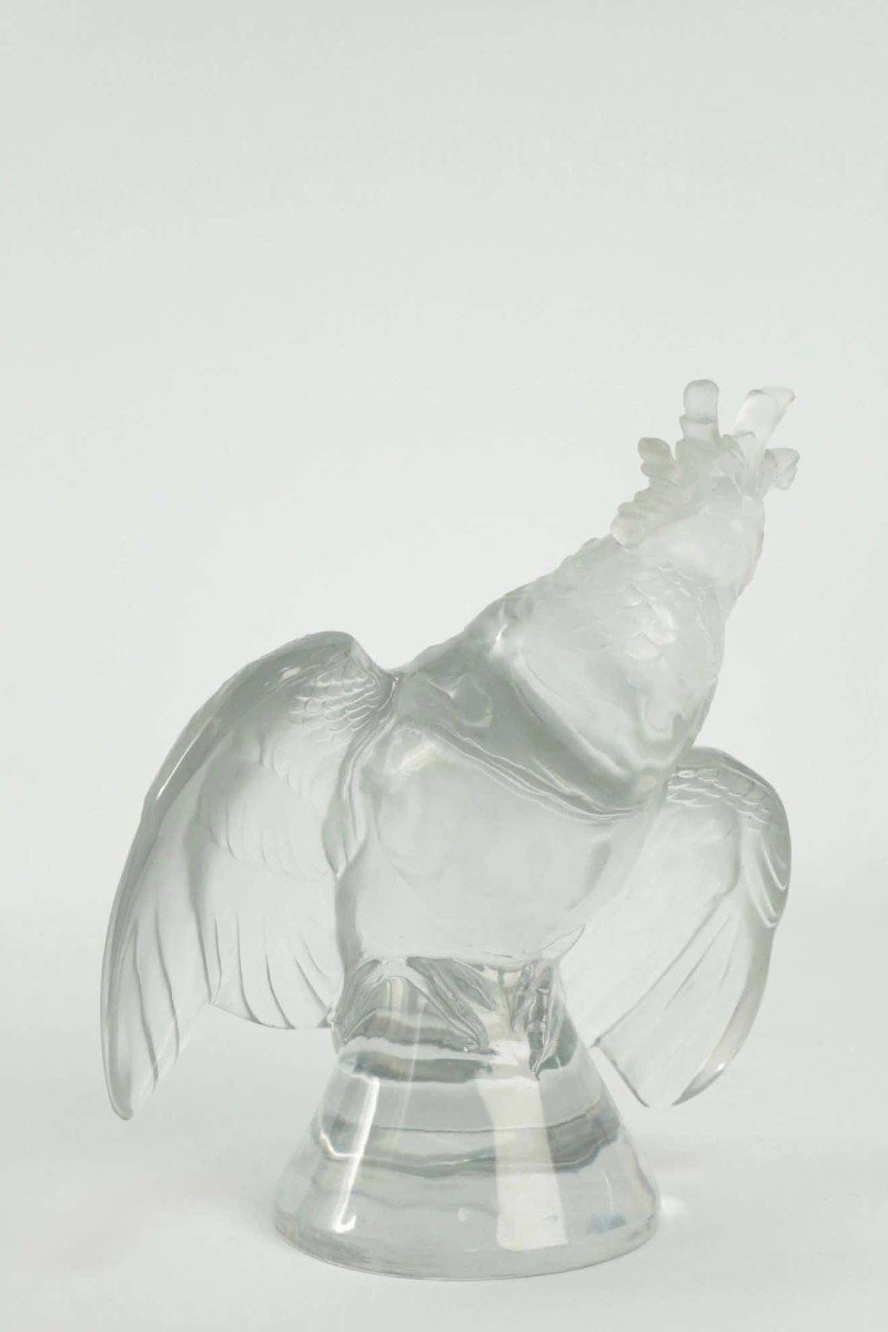 Lalique France Cacatoes "deployed Wings"-photo-3