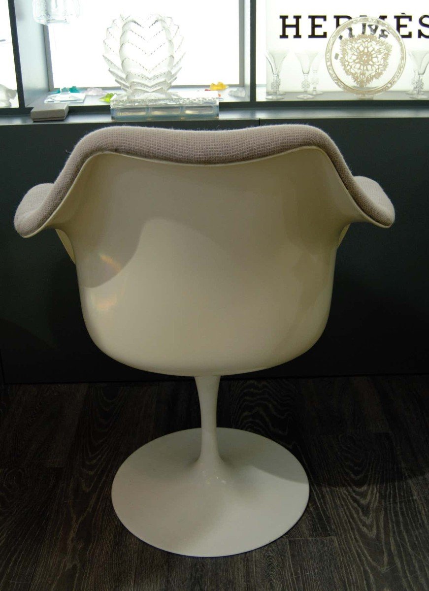 Knoll & Eero Saarinen, Fauteuil Tulipe, Tissu Quadra-photo-2