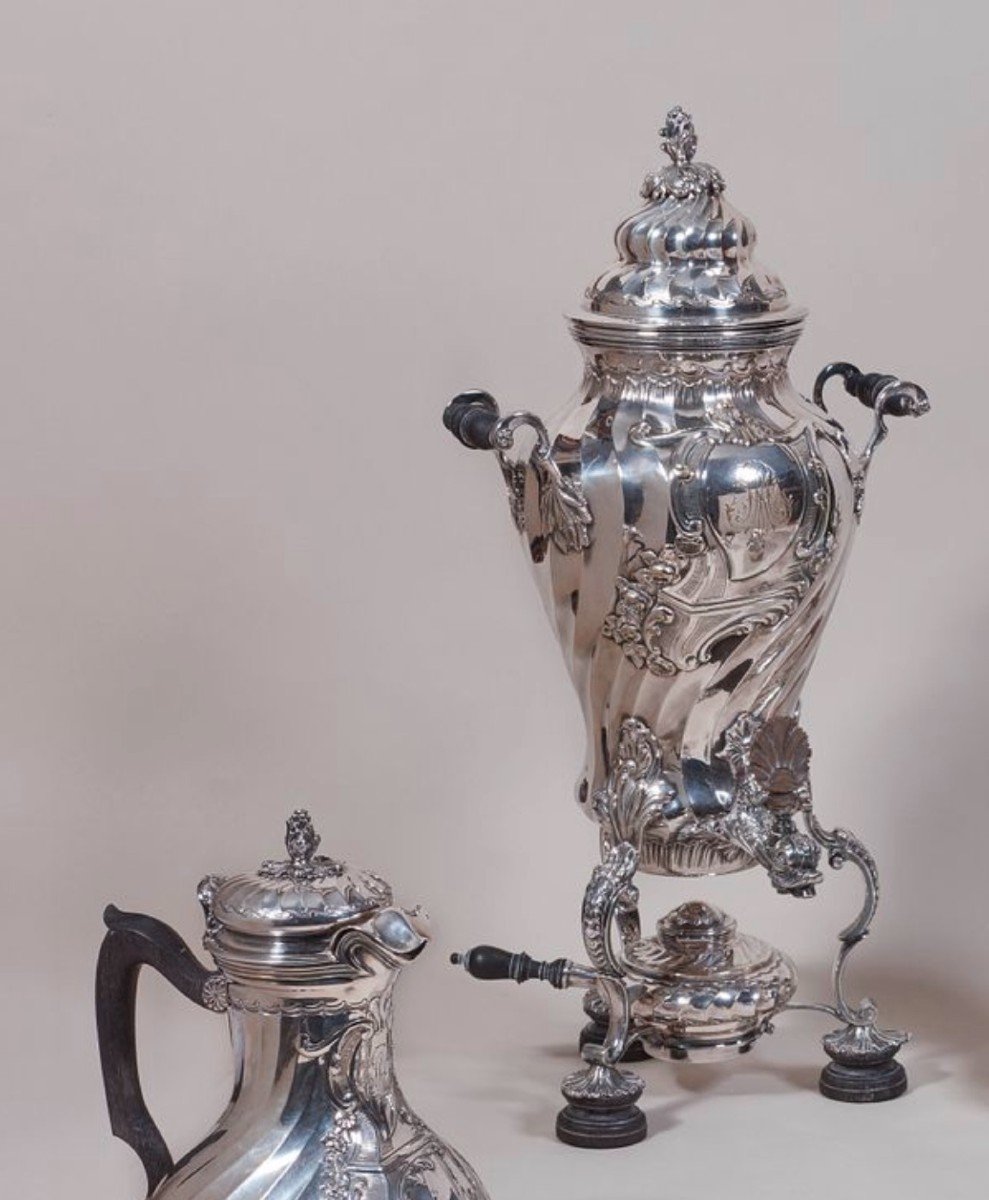 Rocaille Style Silver Tea And Coffee Service-photo-2