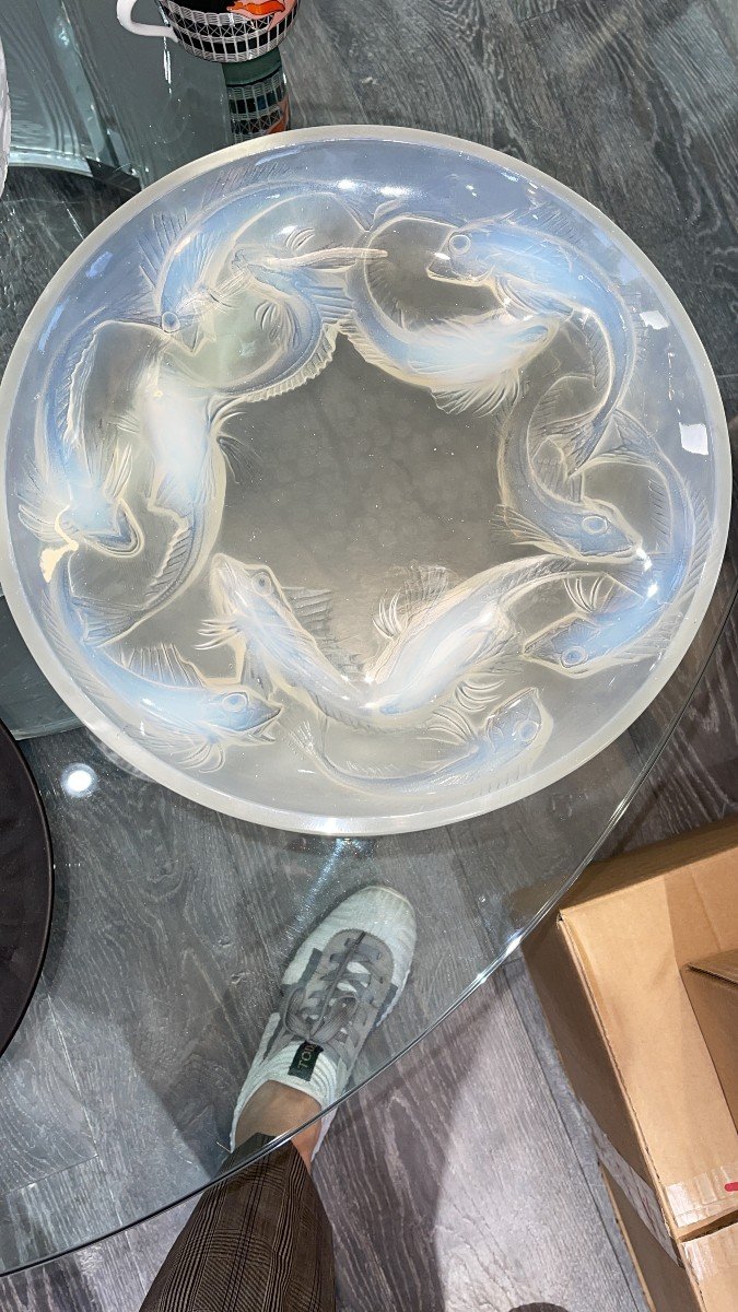 René Lalique : Plat "Martigues" Opalescent-photo-2