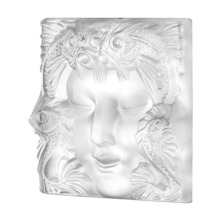 Lalique France : «masque De Femme» Motif Décoratif-photo-1