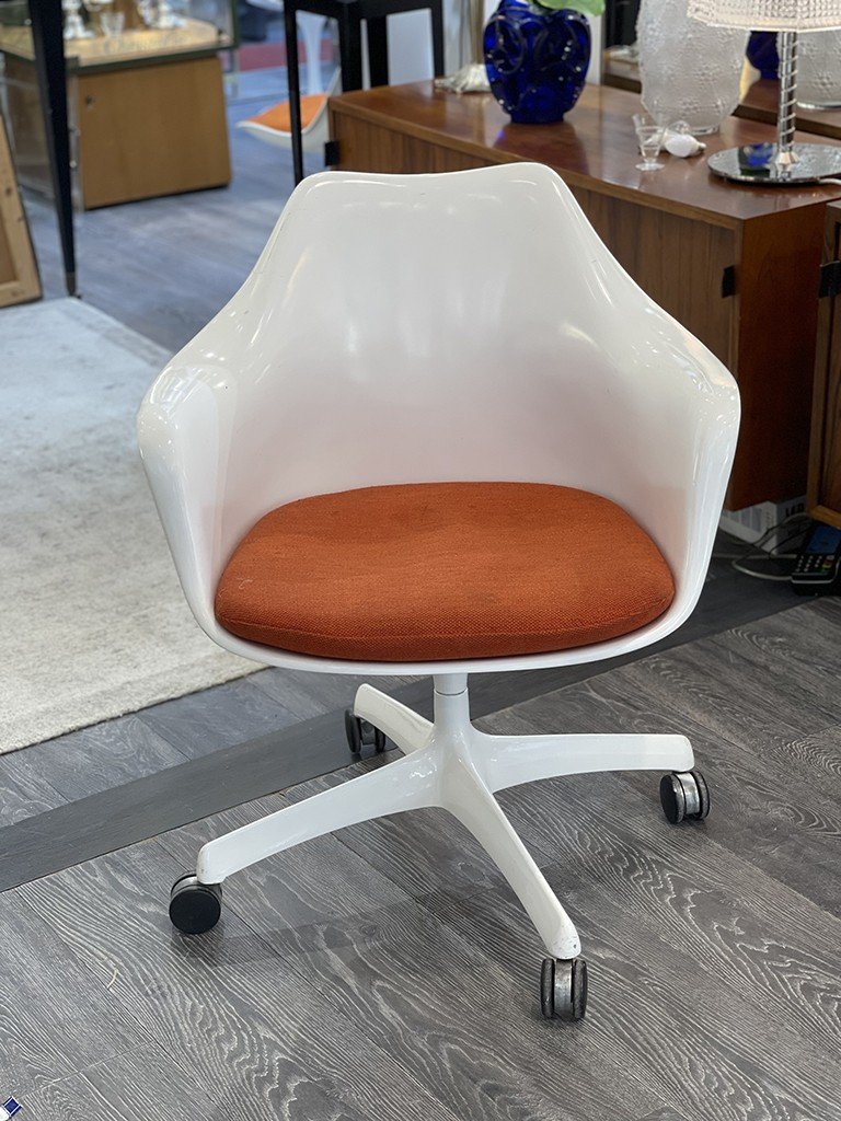 Eero Saarinen Pour Knoll : Paire De Fauteuil Exécutive Tulipe 1964