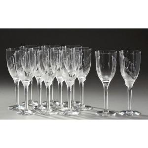 Marc Lalique: Twelve Champagne Flutes