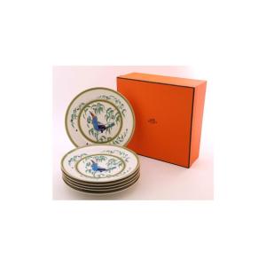 Hermes - “les Toucans” Six Dinner Plates 