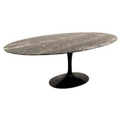 Eero Saarinen & Knoll "tulip" Oval Table 244 Cm Black