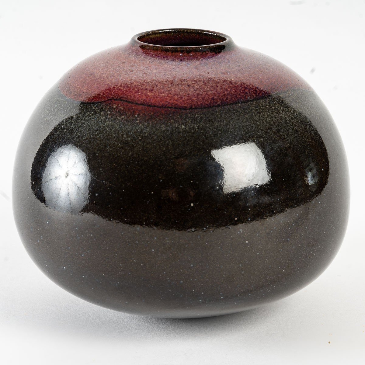 René Ben Lisa - Enamelled Stoneware Vase. Cooking Wood Oven. 70s-80s-photo-4