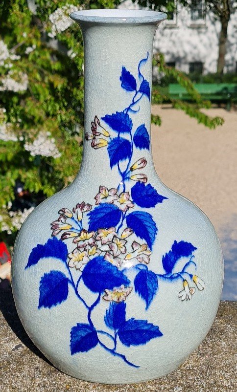 Théodore Deck - Ceramic Vase With Plant Decor