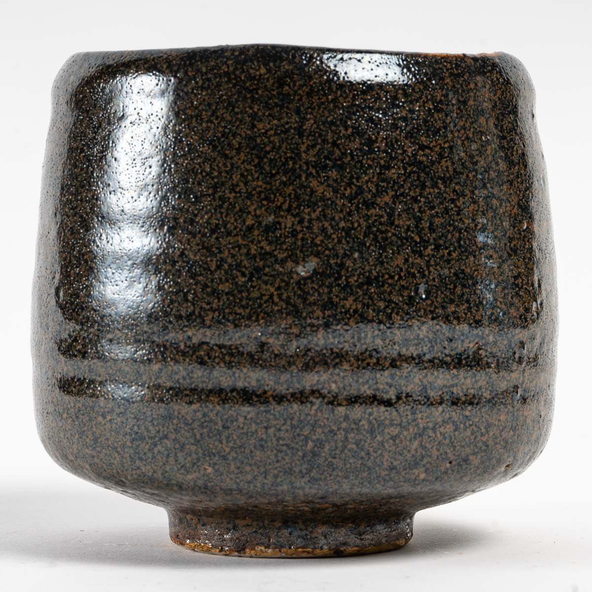 Horst Kerstan - Chawan In Glazed Stoneware And Gold. Circa 1970-80-photo-2