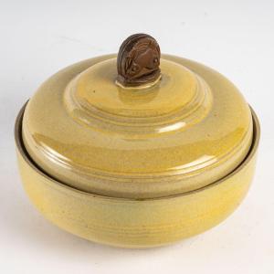 Louis Delachenal - Covered Ceramic Pot. Around 1920-30