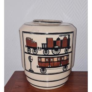 Robert Lallemant - Art Deco Ceramic Vase