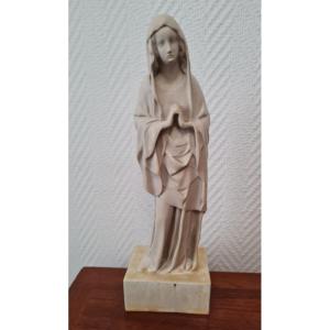 Mougin Nancy - Holy Virgin - Ceramic Sculpture. Circa 1900