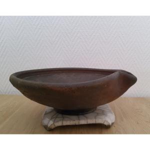 Steen Kepp - Yakishime Fired Stoneware Bowl. Circa 1970-80