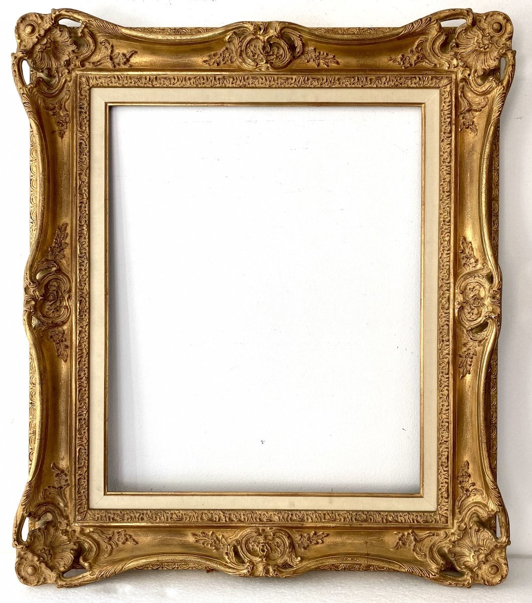 Cadre De Style Louis XV - 62,00 X 50,80 - Ref - 1273-photo-1