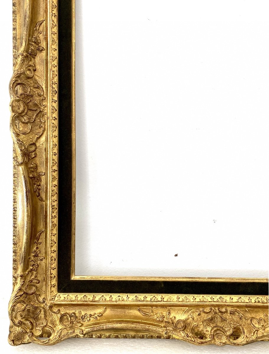 Cadre De Style Louis XV - 55,50 X 46,70 - Ref - 1558-photo-4