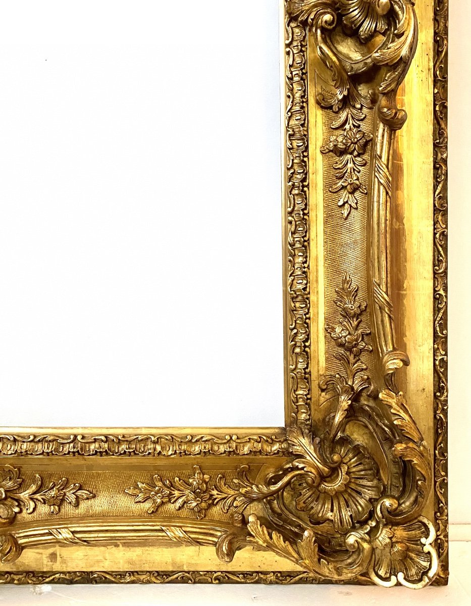 Cadre De Style Louis XV - 107,00 X 93,30 - Ref - 1568-photo-2