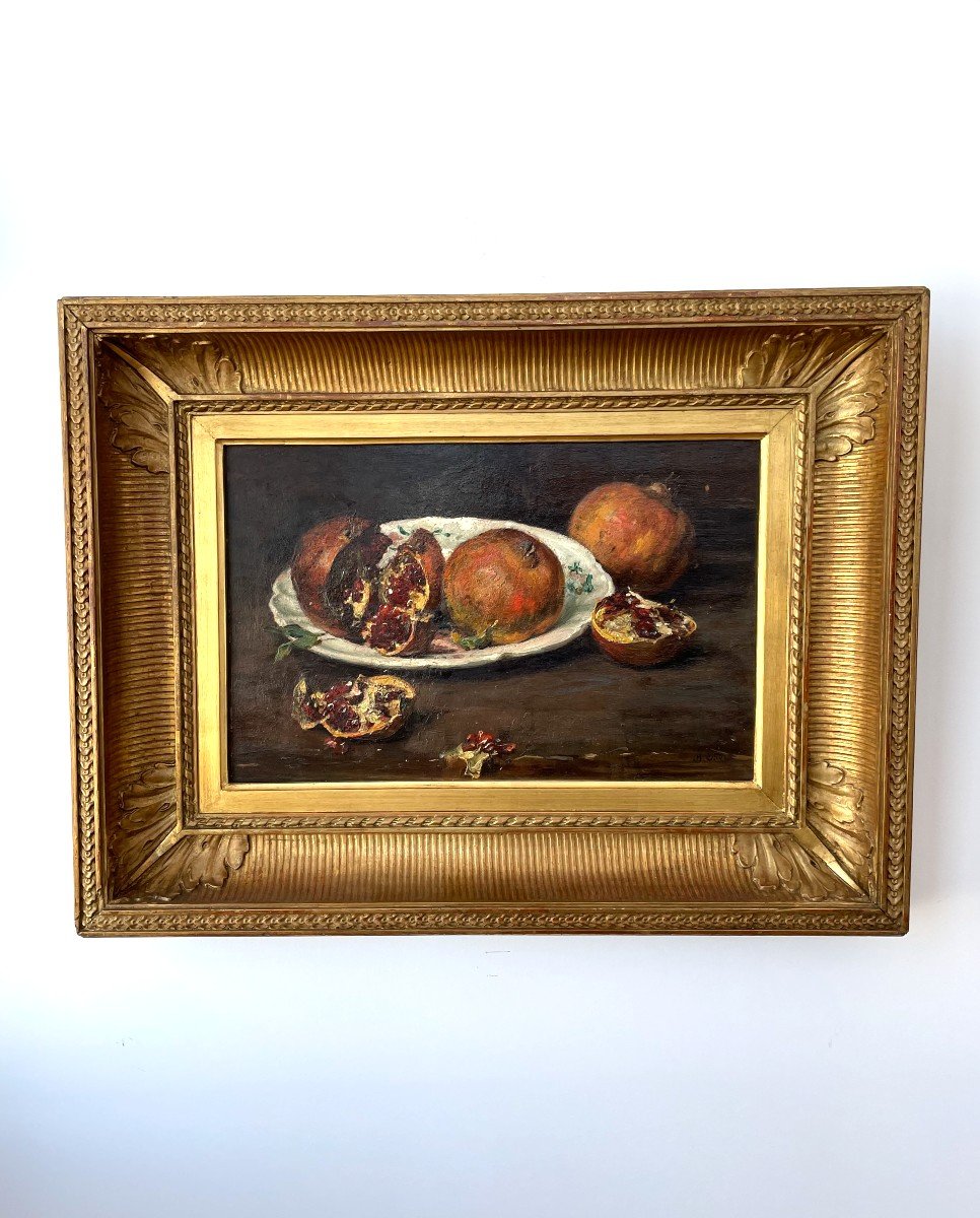 Jean-baptiste Olive, Still Life With Pomegranates-photo-1