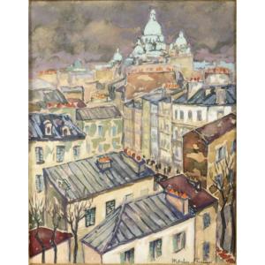 Jacques-martin Ferrières, Montmartre Seen From The Sky, Montmartre Seen From The Sky