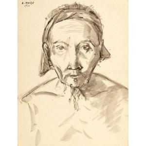 André Maire, Indochina, Portrait Of An Indochinese, 1920