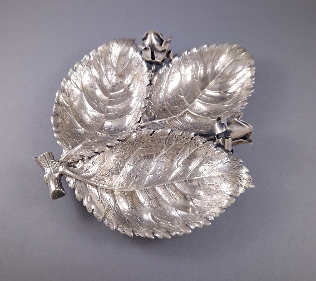 Buccellati - Sterling Silver Leaf Bowl-photo-2