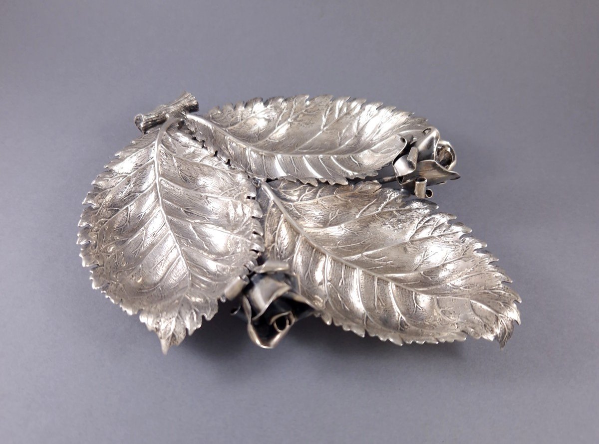 Buccellati - Sterling Silver Leaf Bowl-photo-3