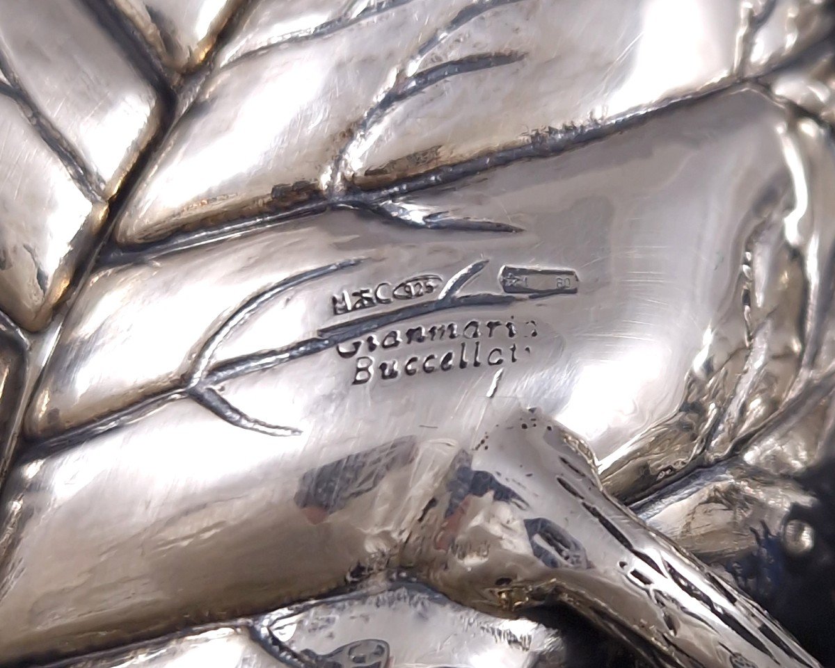 Buccellati - Sterling Silver Leaf Bowl-photo-6