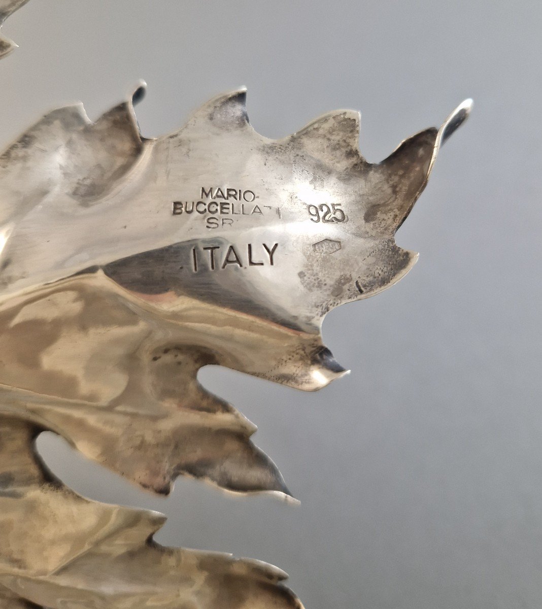 Buccellati - Sterling Silver Leaf Bowl-photo-4