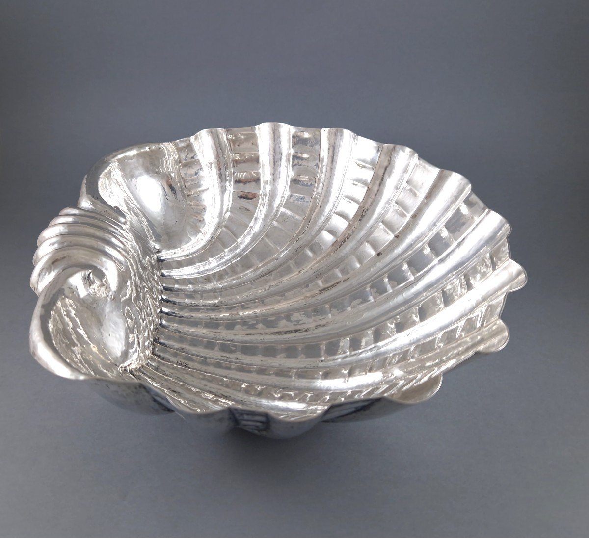 Coupe coquille en argent massif-photo-2