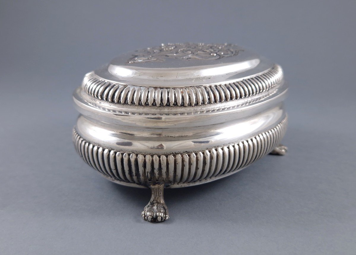 Augsburg - Sterling Silver Box From The 18th Century-photo-3