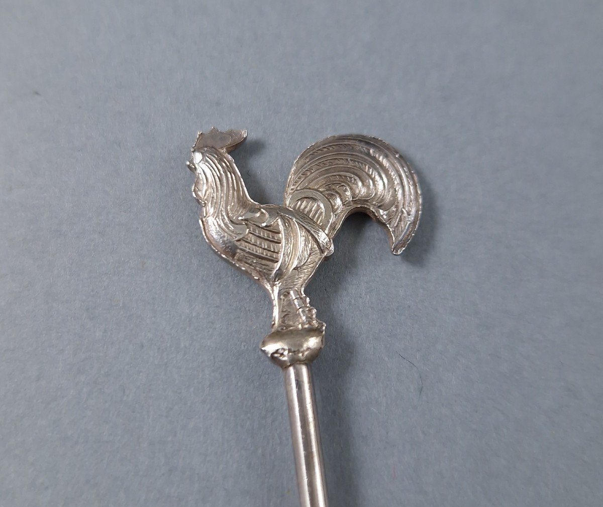 12 Aperitif Picks In Sterling Silver Rooster-photo-3