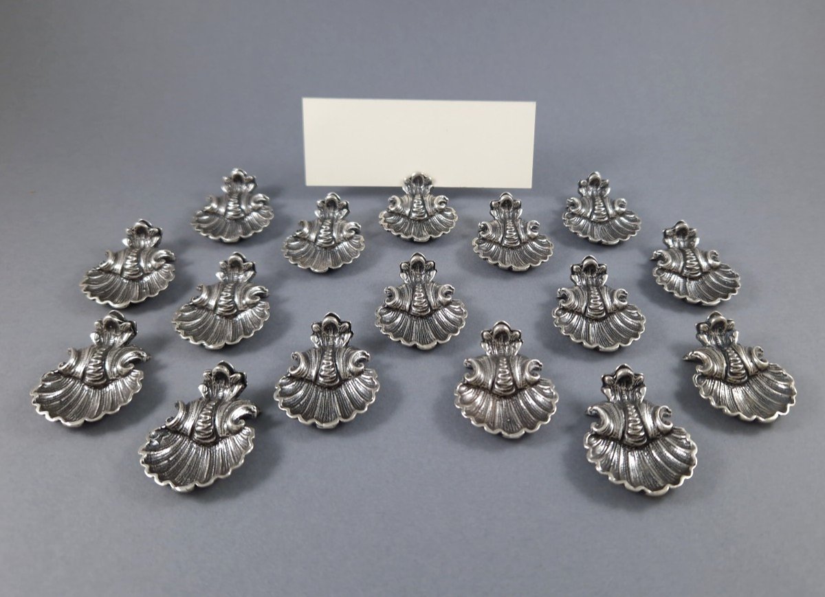 16 Sterling Silver Place Card Holders