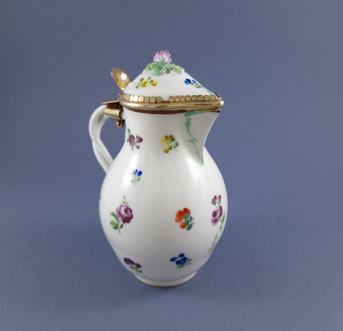 Vienna Porcelain And Sterling Silver Jug-photo-2