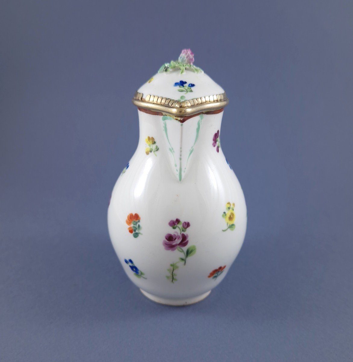 Vienna Porcelain And Sterling Silver Jug-photo-3