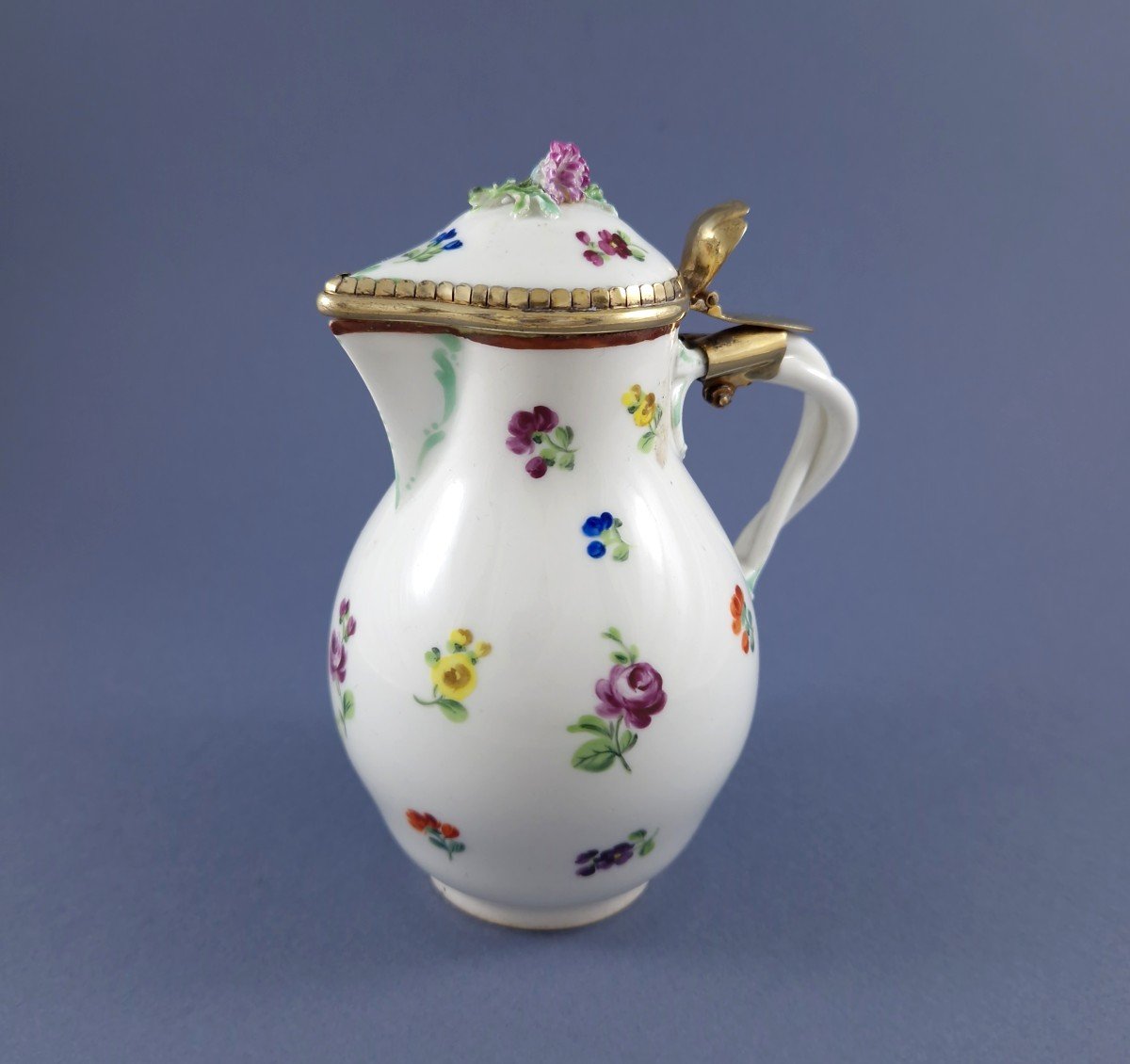 Vienna Porcelain And Sterling Silver Jug-photo-4