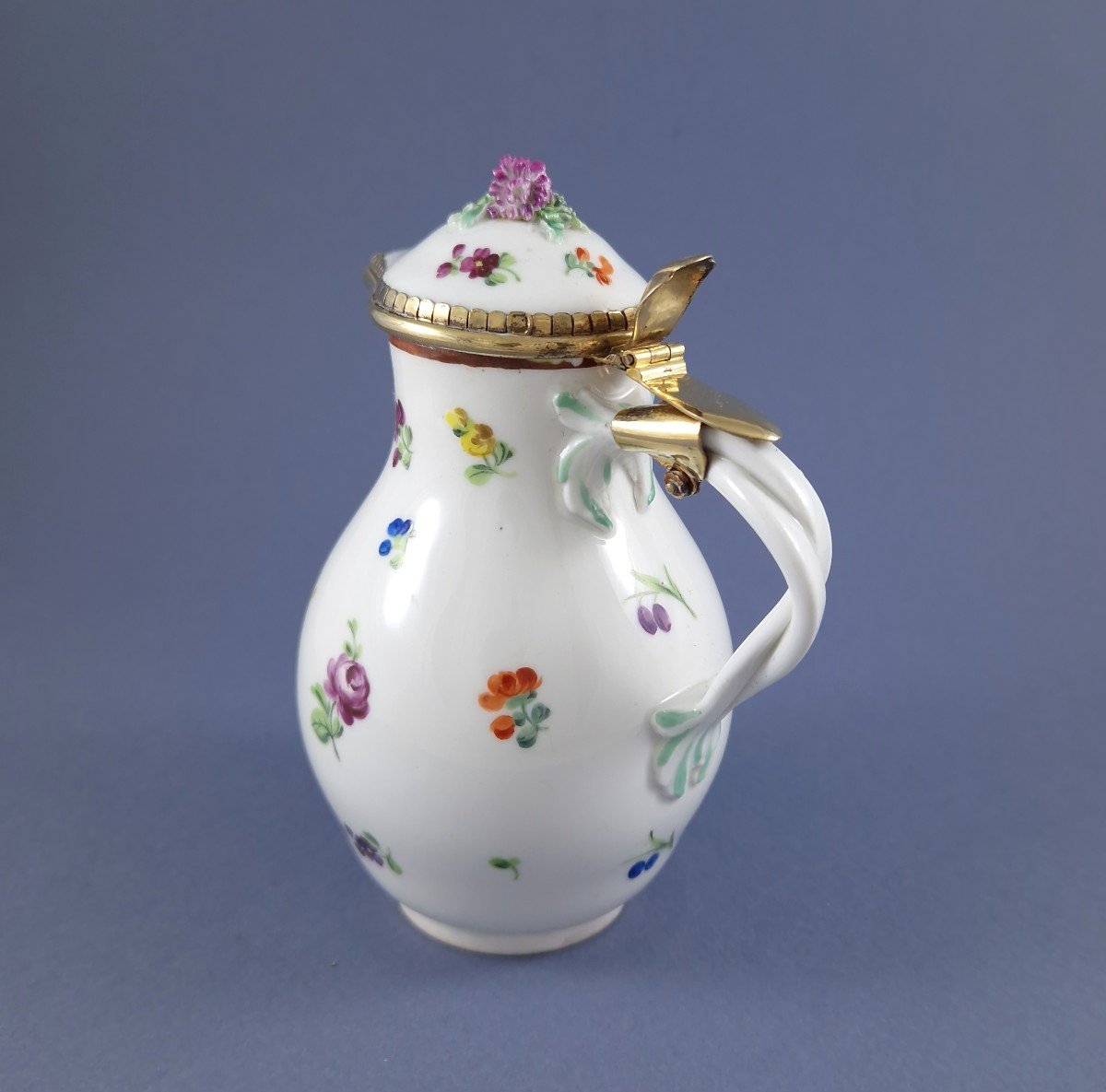 Vienna Porcelain And Sterling Silver Jug-photo-1