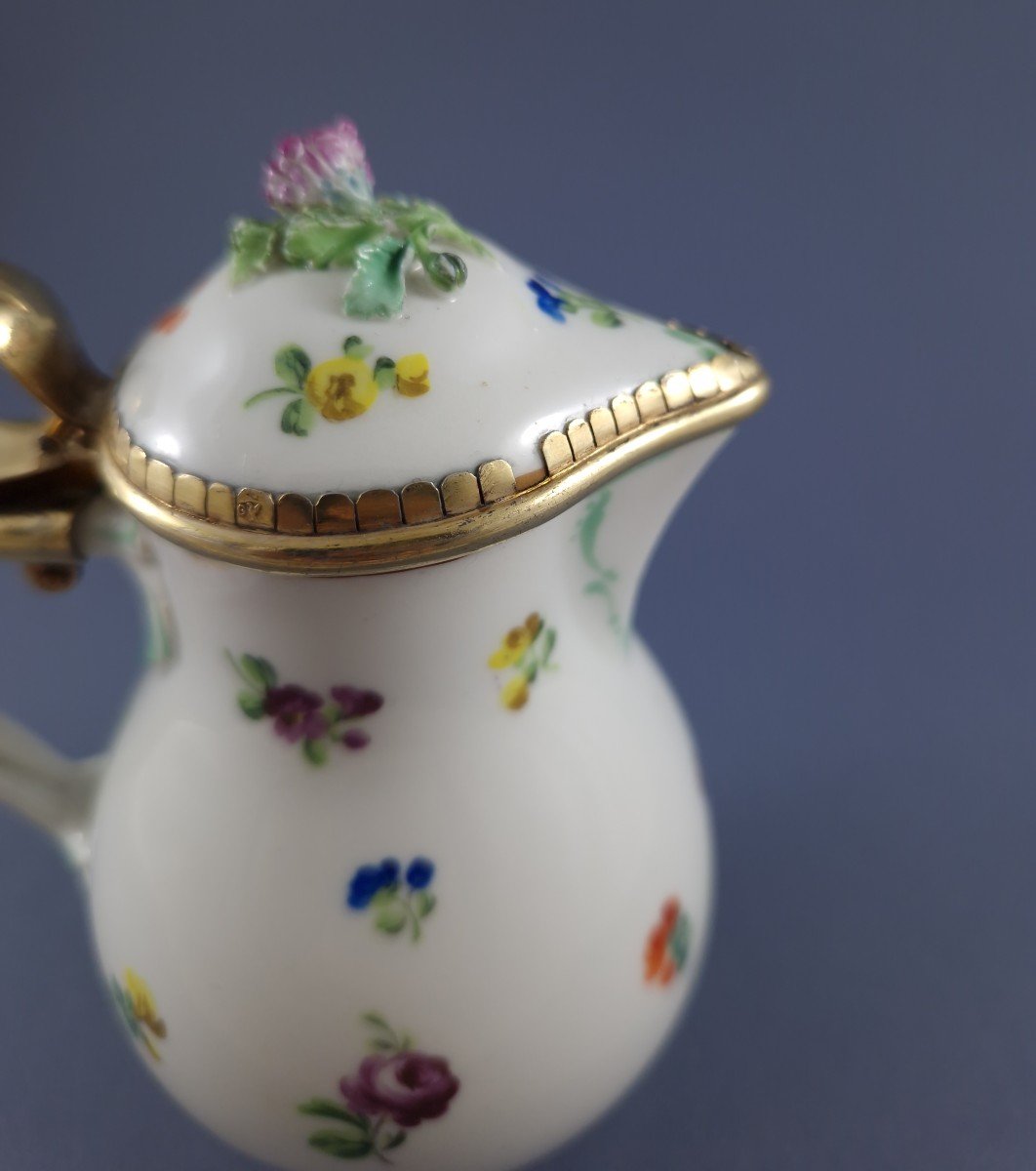 Vienna Porcelain And Sterling Silver Jug-photo-5