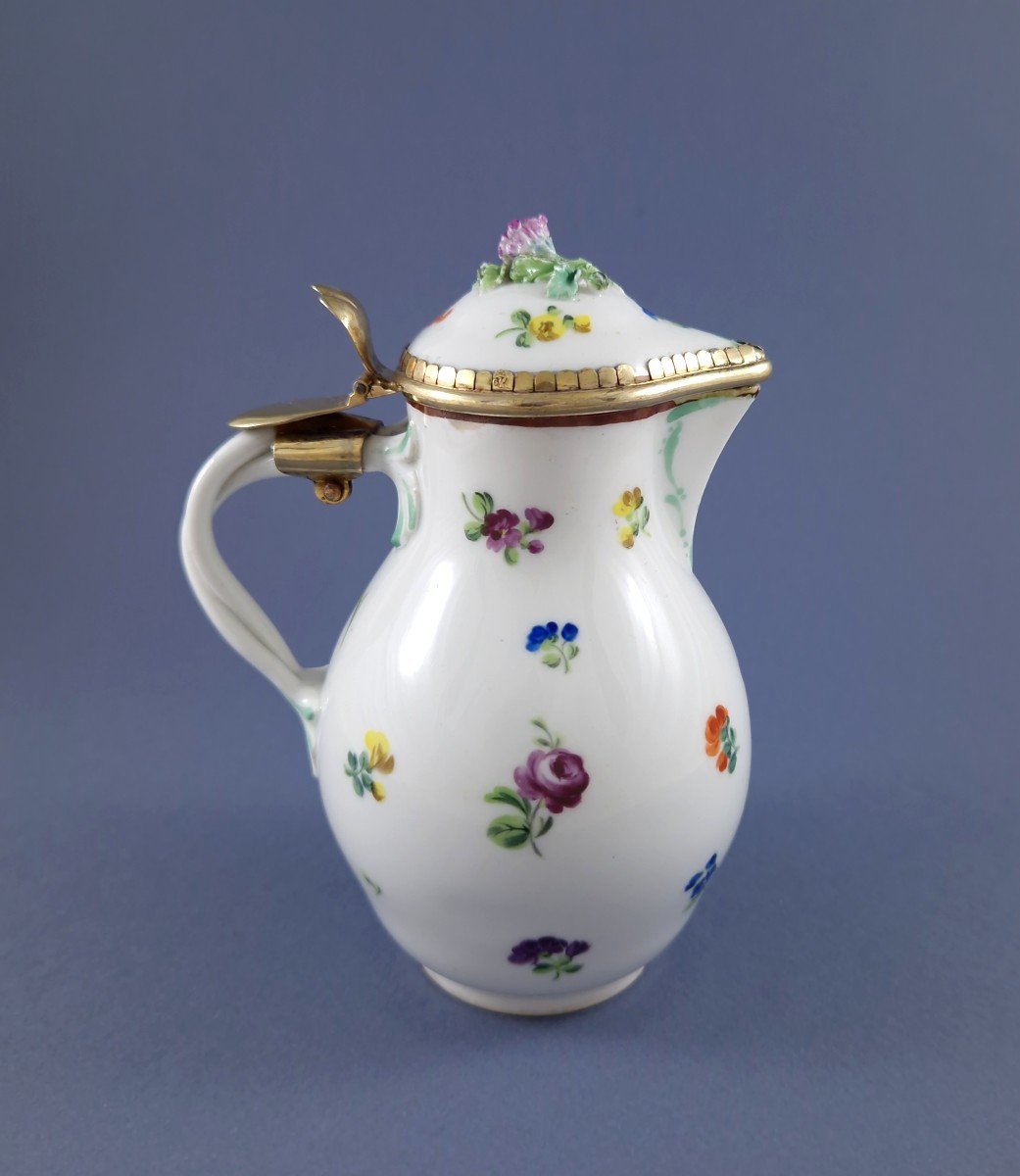 Vienna Porcelain And Sterling Silver Jug