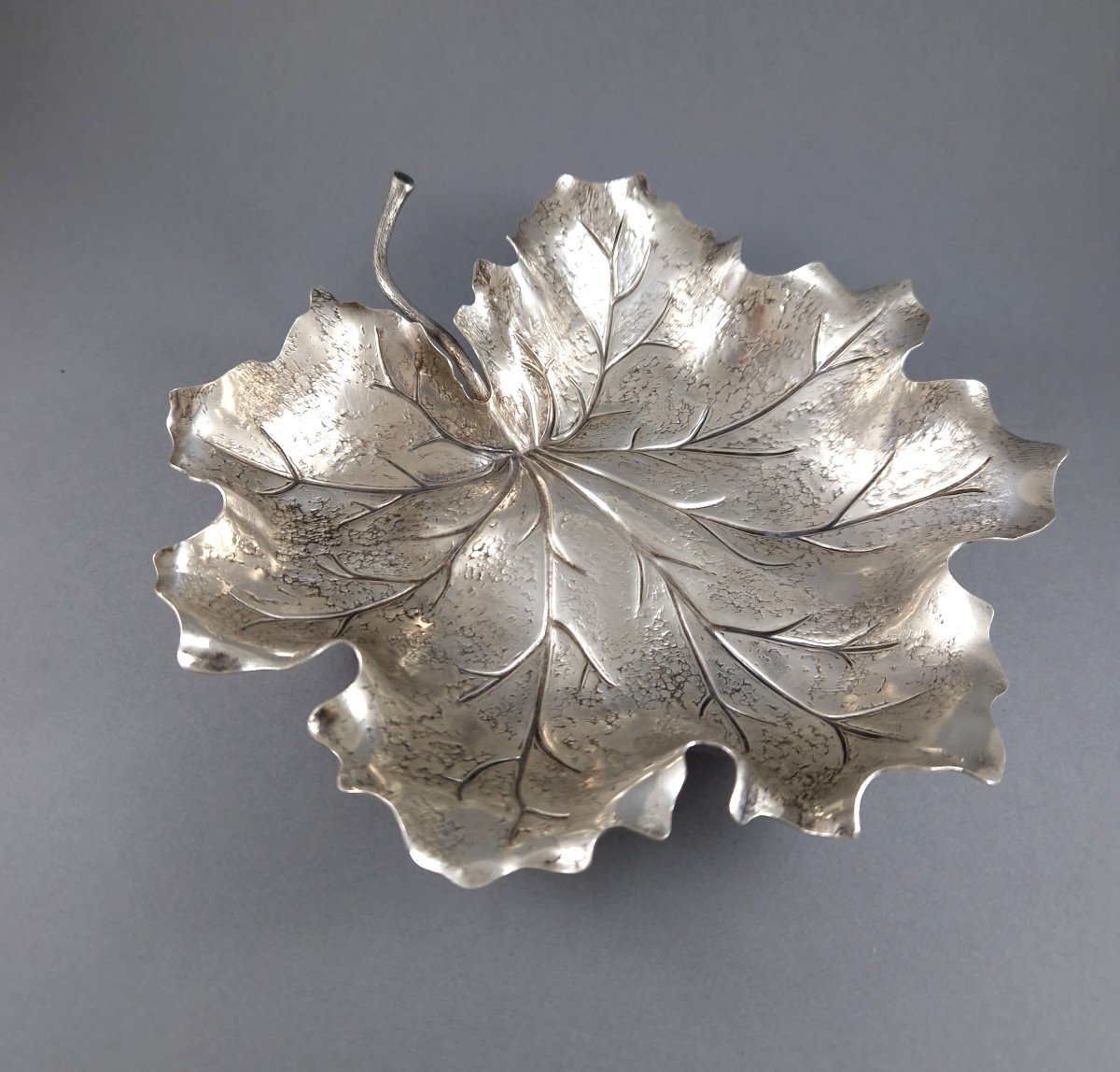 Buccellati Cup In Sterling Silver Leaf-photo-3