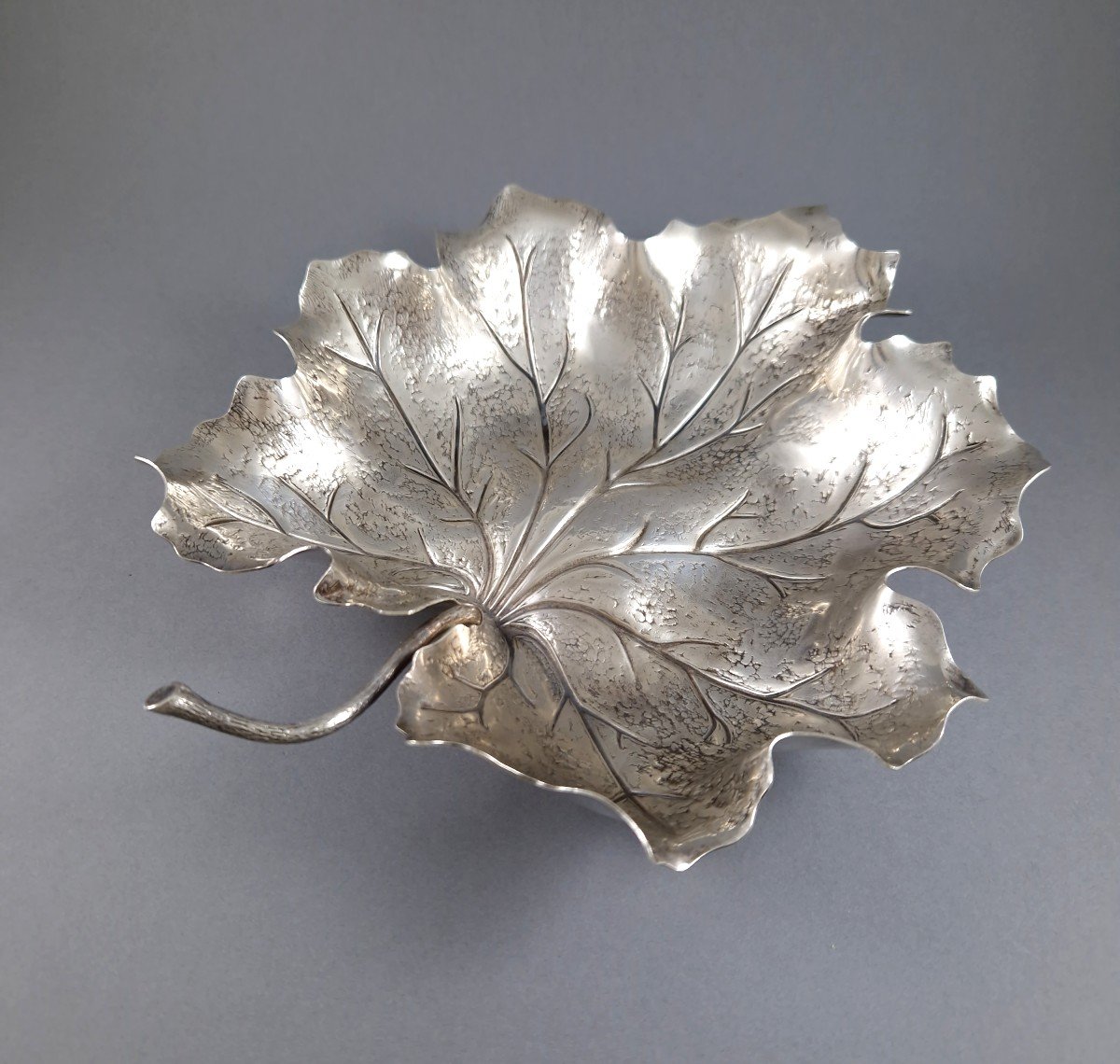 Buccellati Cup In Sterling Silver Leaf-photo-4