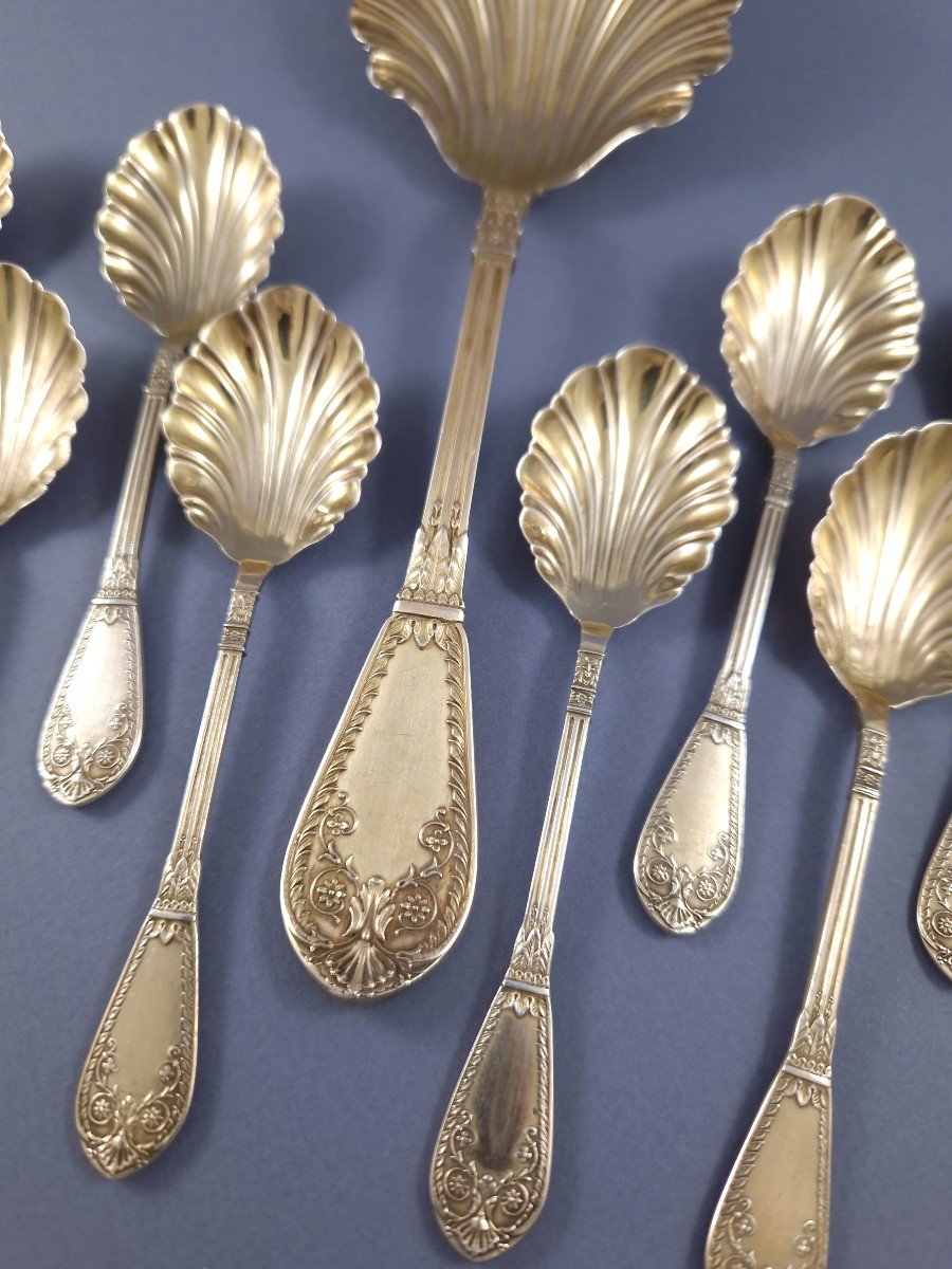 Sterling Silver-gilt Ice Cream Service-photo-1