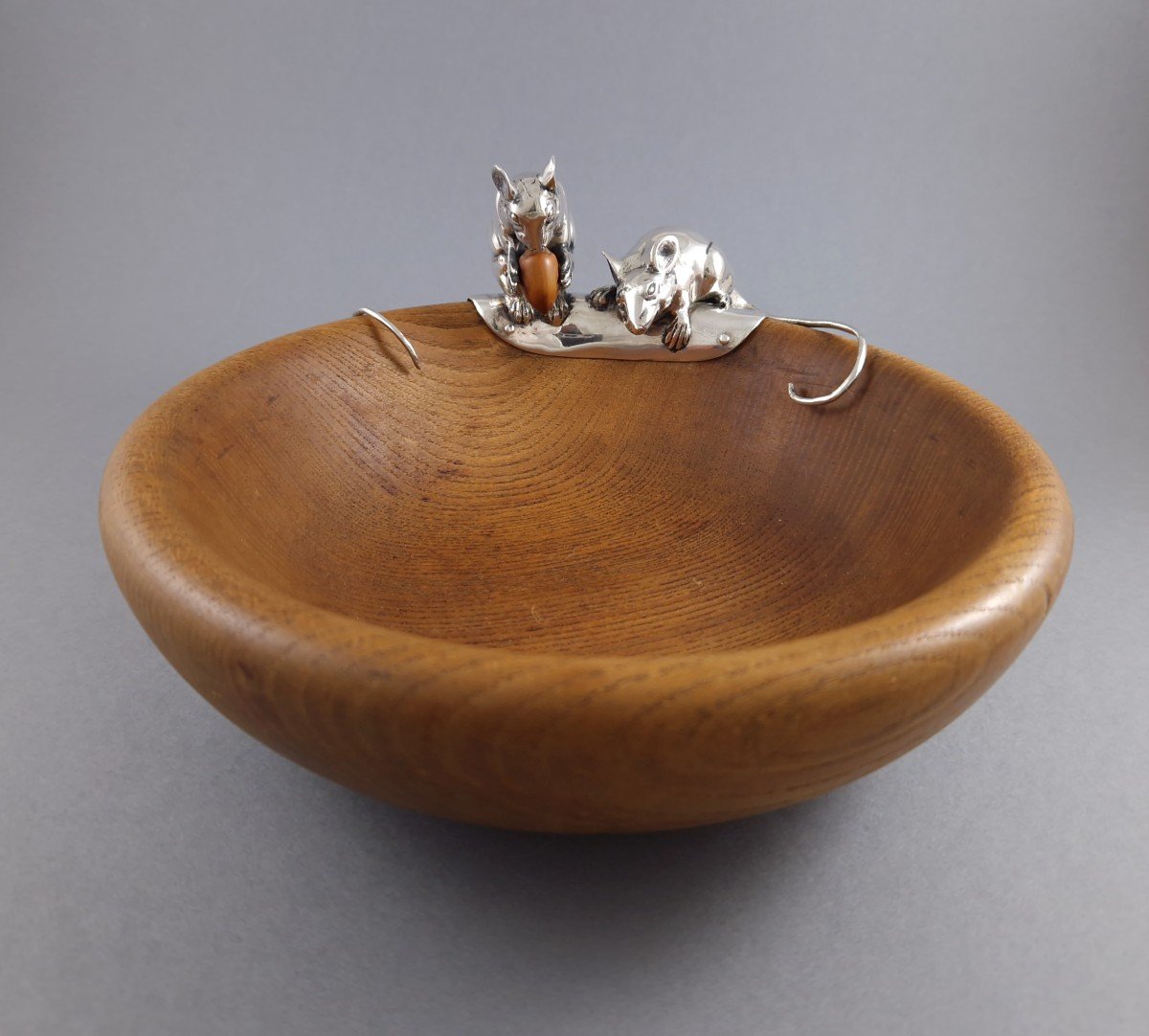 Sterling Silver And Wood Bowl-photo-2