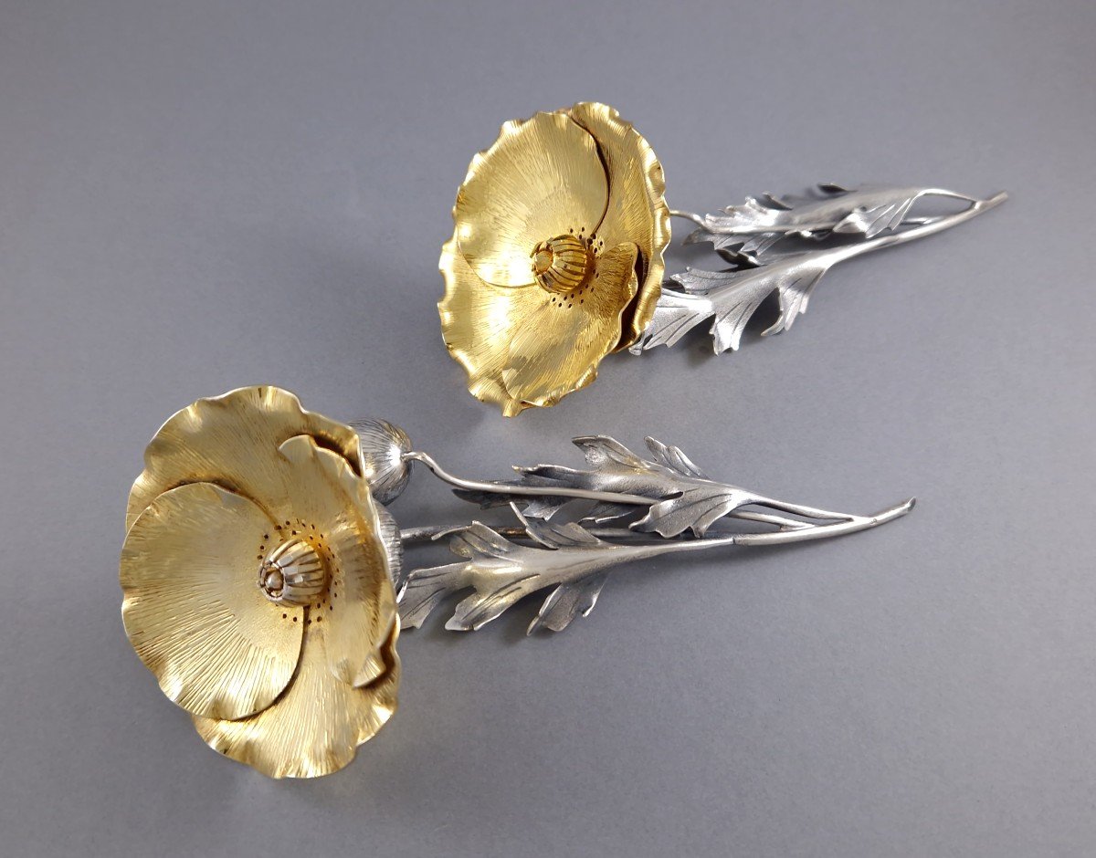 Buccellati - Salt And Pepper Shaker In Sterling Silver And Gilt-photo-2