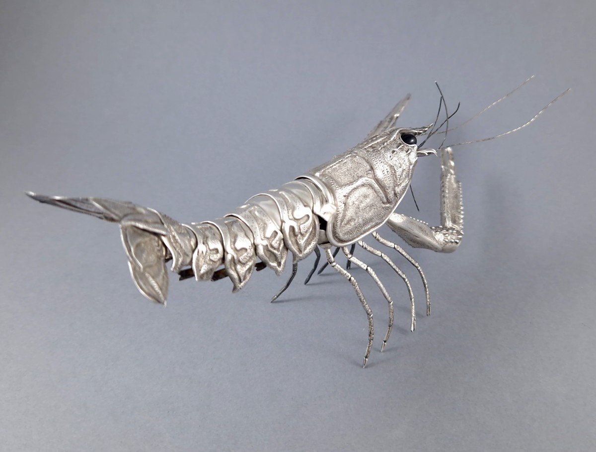 Sterling Silver Articulated Lobster-photo-4