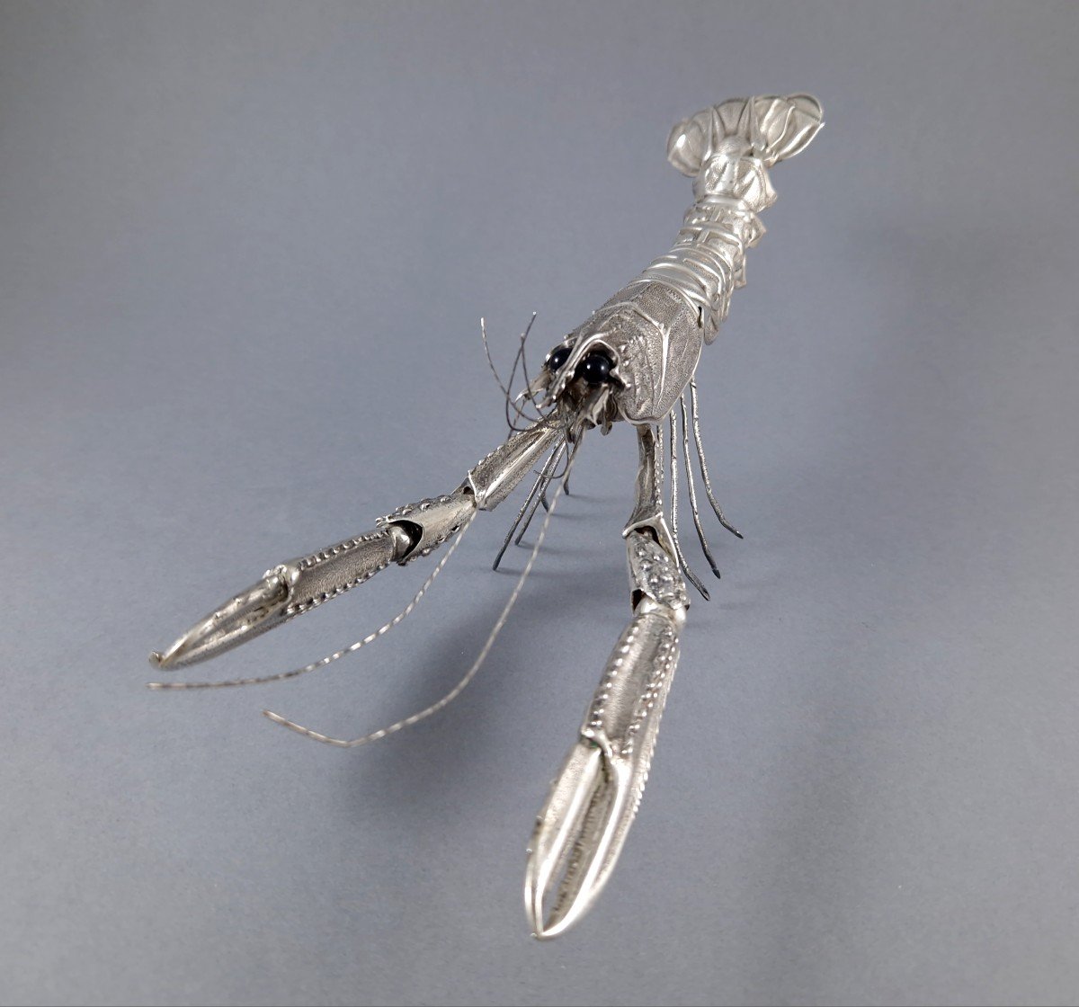 Sterling Silver Articulated Lobster-photo-2