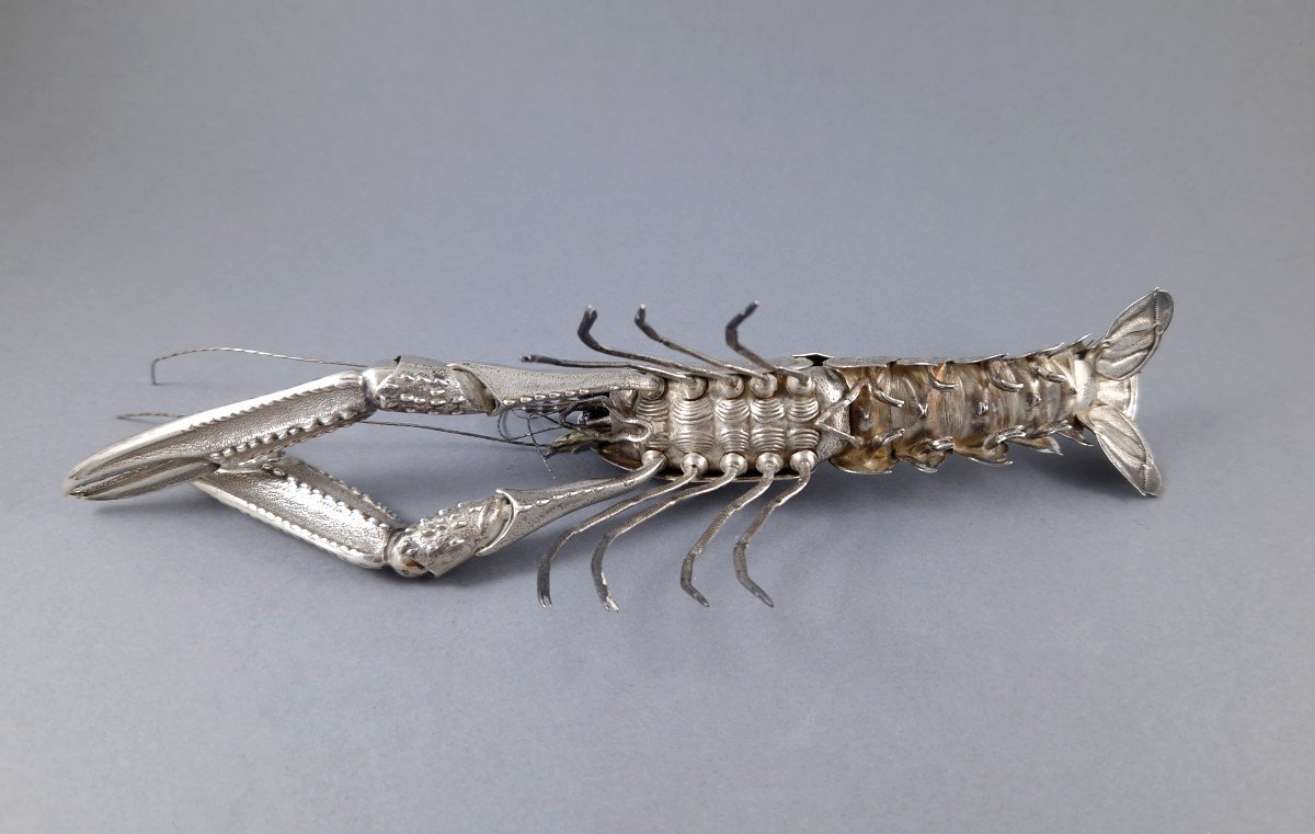 Sterling Silver Articulated Lobster-photo-4