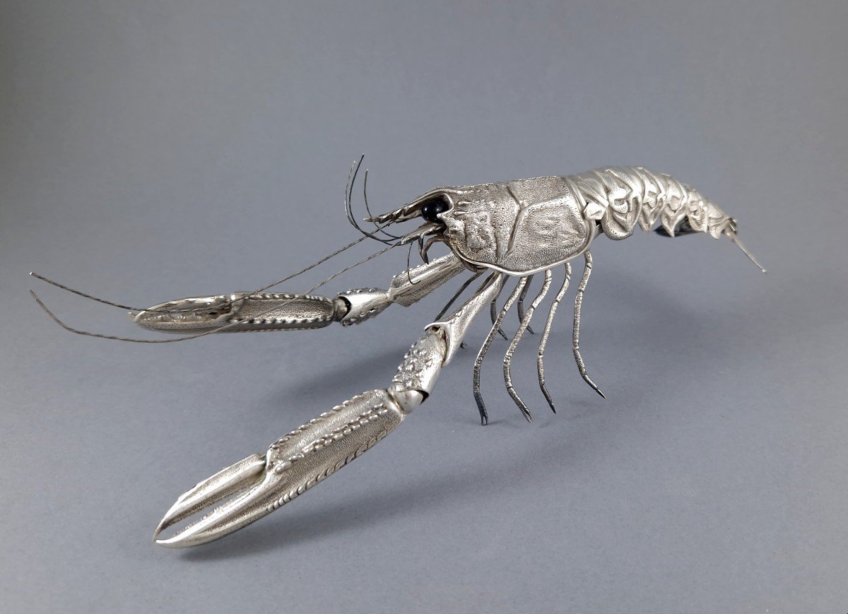 Sterling Silver Articulated Lobster-photo-6