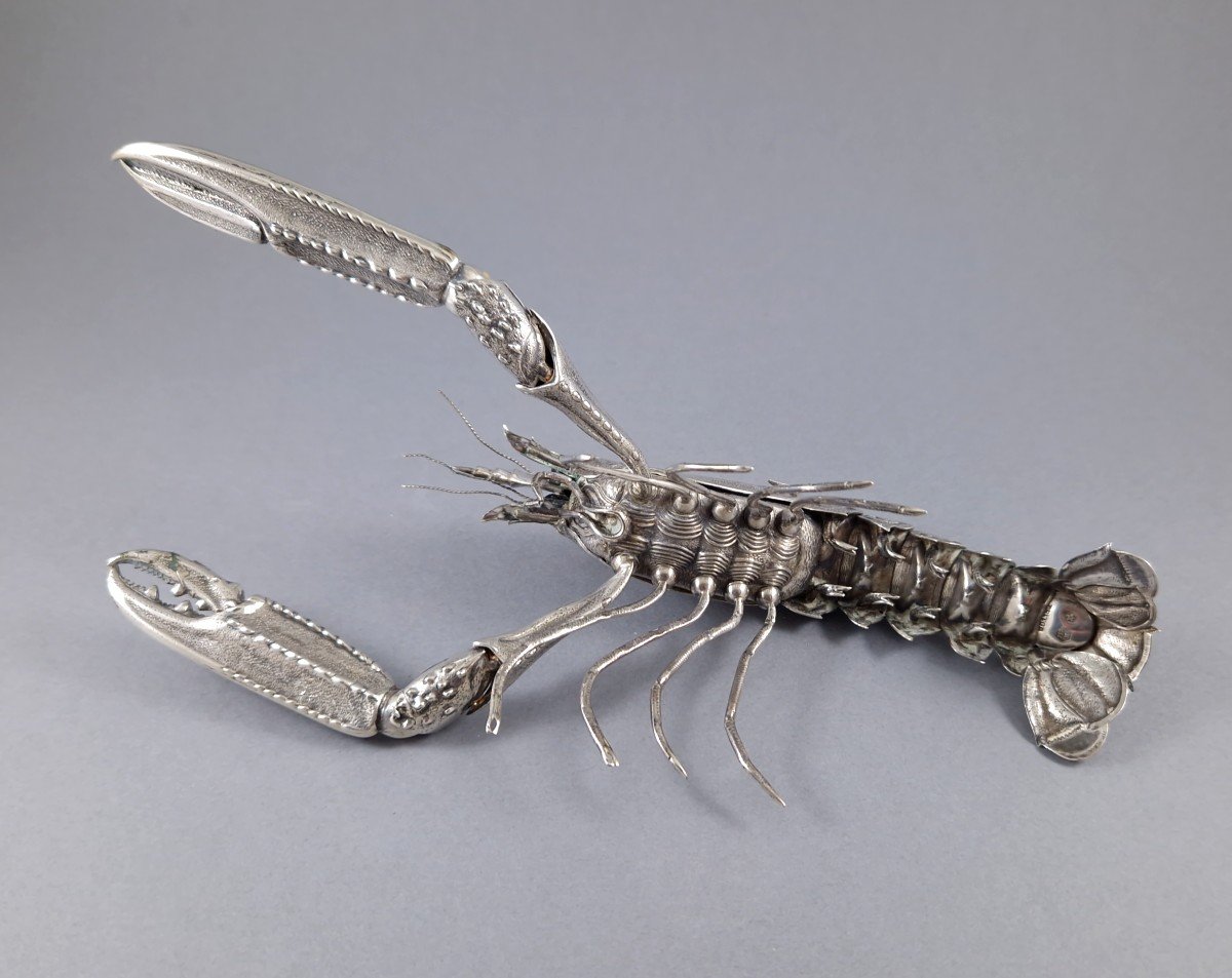 Articulated Lobster In Sterling Silver-photo-6