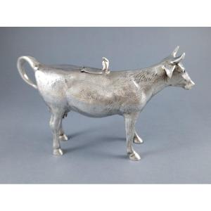 Crémier vache en argent massif