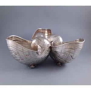 Buccellati - Sterling Silver Nautilus Centerpiece