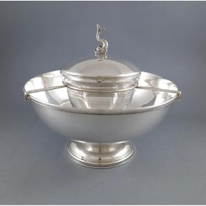 Caviar Cup In Glasse And Solid Silver
